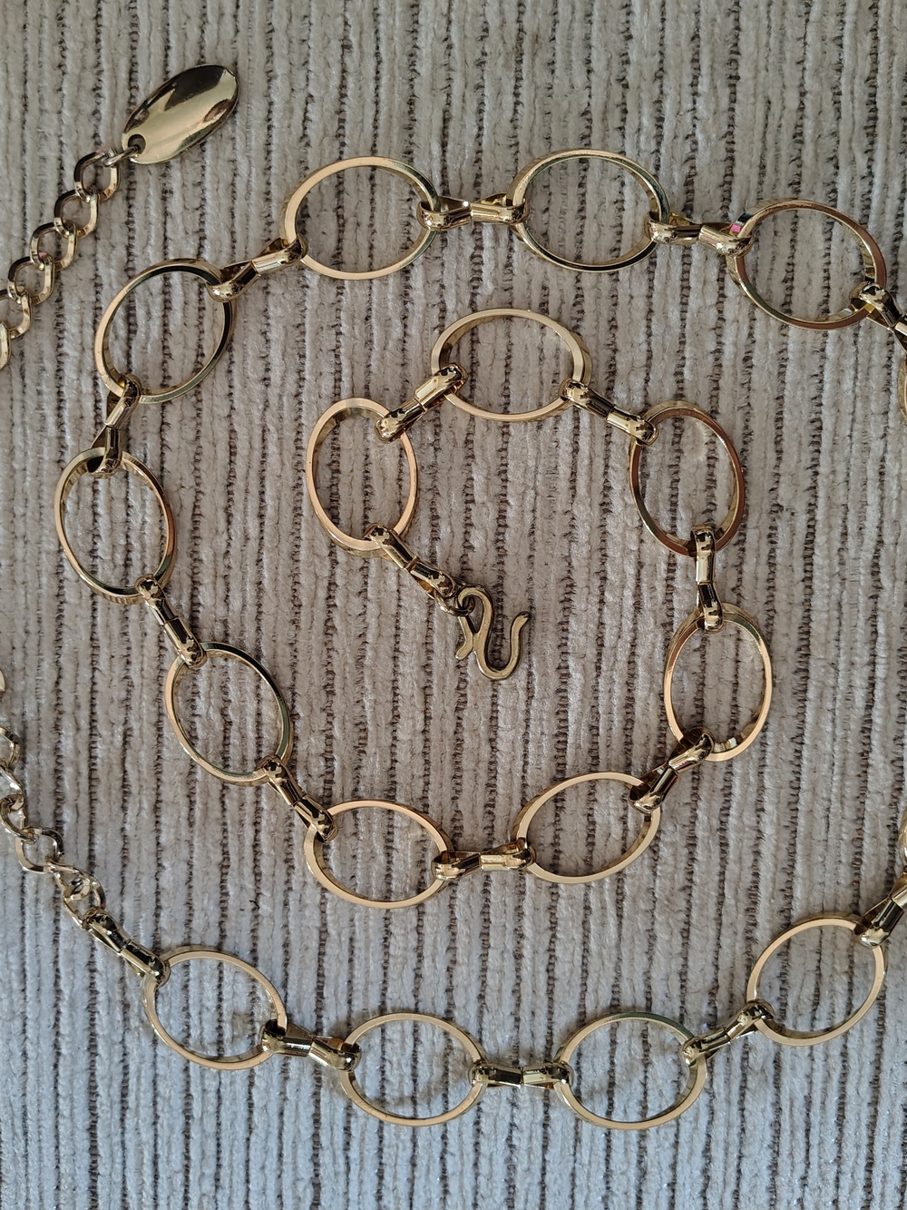 Gold Link Circle Chain Belt